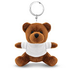 Teddy bear keychain with a printable T-shirt