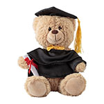 Beige teddy bear with black printable t-shirt