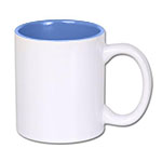 Inside color outside white sublimation mug - 72 pcs