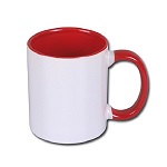 Inside and handle color sublimation mug - 72 pcs