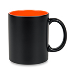 Black laser engraving mug - color inside