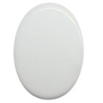 Ceramic white oval tile for sublimation outprint