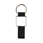 Square leather keychain for sublimation