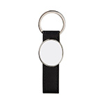 Oval leather keychain for sublimation