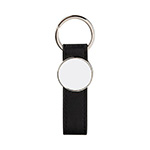 Round leather keychain for sublimation