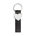 Heart leather keychain for sublimation