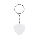 Metal keychain for sublimation - heart