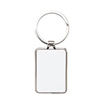 Metal, rectangle keyring for sublimation