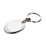 Metal keyring for sublimation with coin