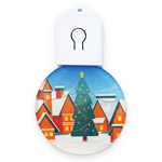 Bauble with led backlight - round