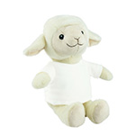 Teddy sheep with a white T-shirt for sublimation