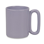 Color matte mug for sublimation with oval handle