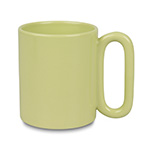 Color matte mug for sublimation with oval handle