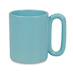 Color matte mug for sublimation with oval handle