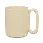 Color matte mug for sublimation with oval handle