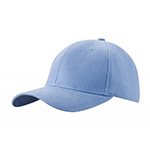 Peaked cap 6-panels with metal clip