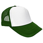 Cap with mesh back panels for sublimation