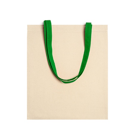 Cotton bag for outprint beige colorful ears (green ears)