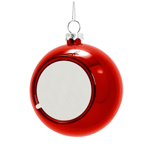 Christmas bauble for sublimation - silver angels