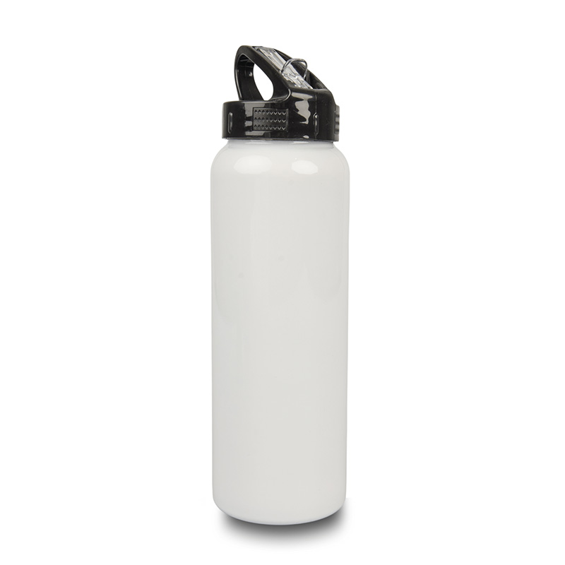 Metal bottle with mouthpiece for sublimation