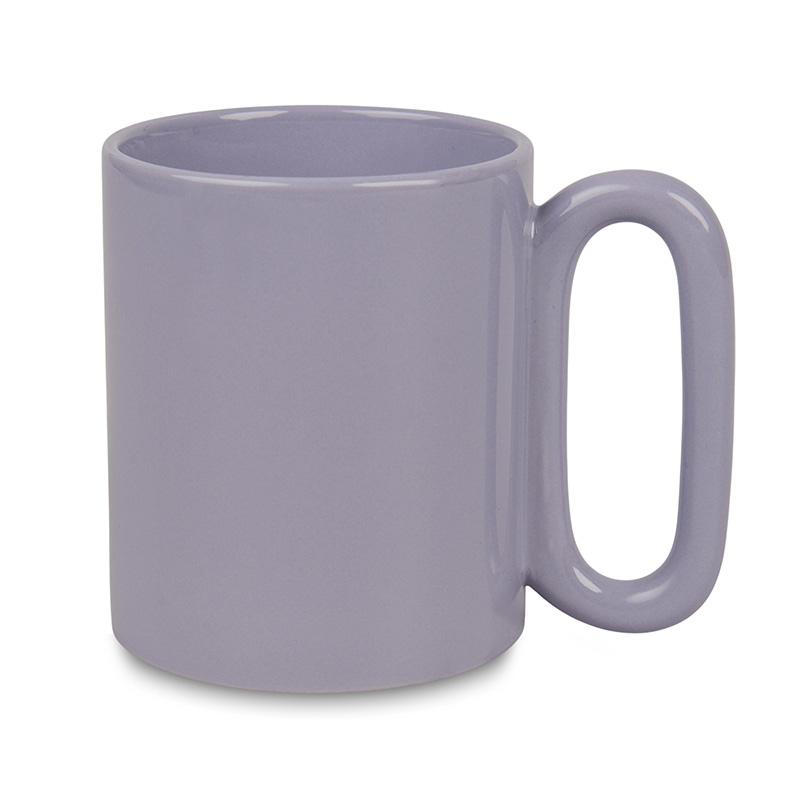 Color matte mug for sublimation with oval handle