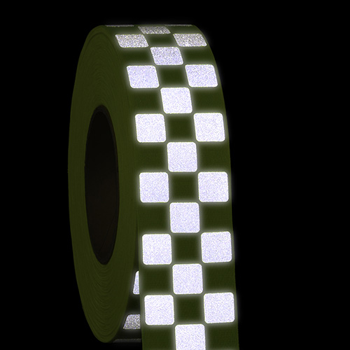 Yellow reflective tape - grid