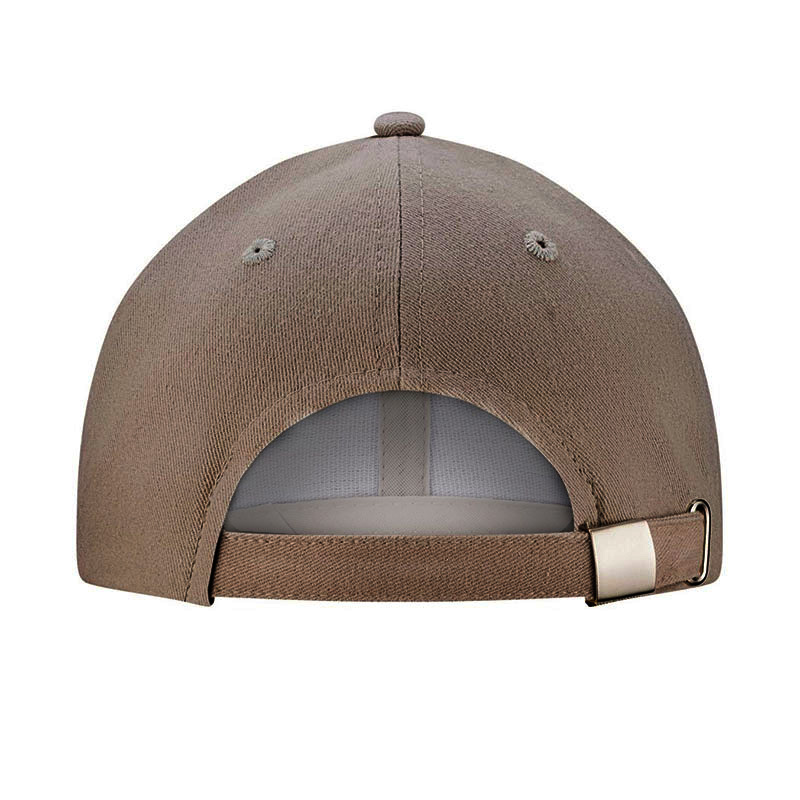 Peaked cap 6-panels with metal clip