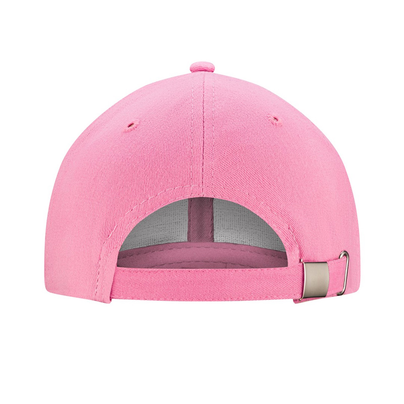 Peaked cap 6-panels with metal clip