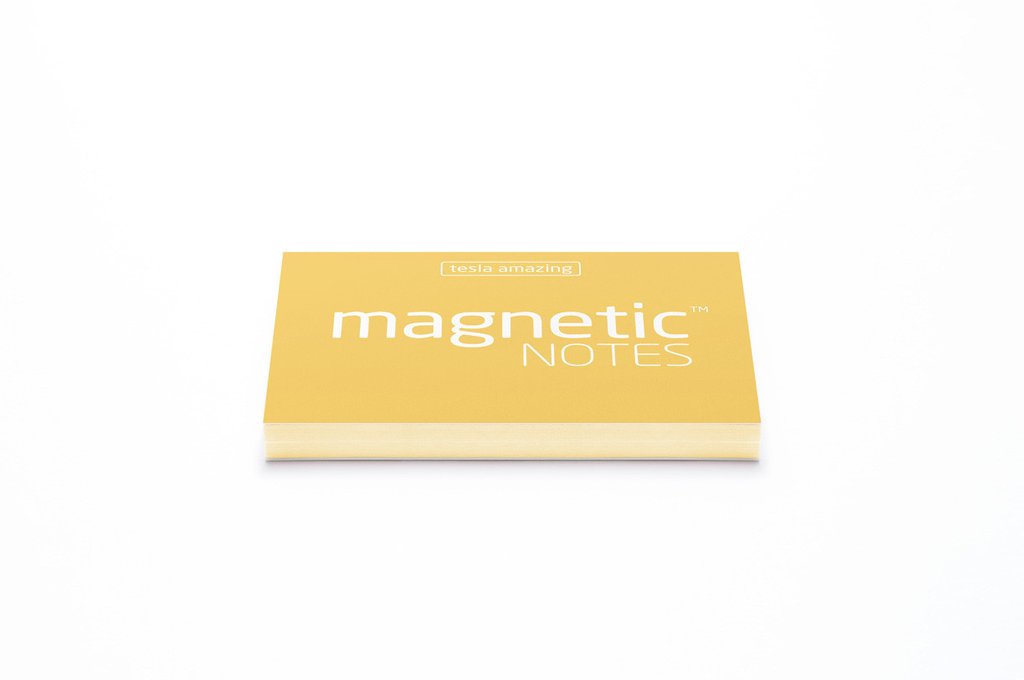 Elektrostatyczne suchościeralne karteczki na notatki - żółte pastelowe